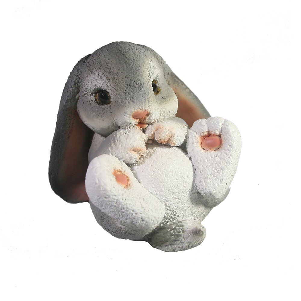 

Фигура декоративная Зайка-лапочка (серый) 7*6,5*15см KSMR-716315/SGK017