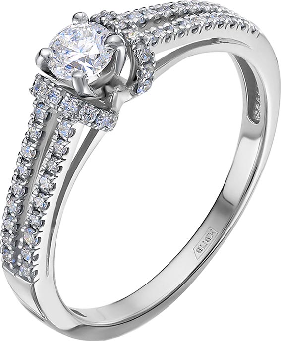 

Кольцо из белого золота с бриллиантом р. 17 Vesna jewelry 11119-251-00-00, 11119-251-00-00