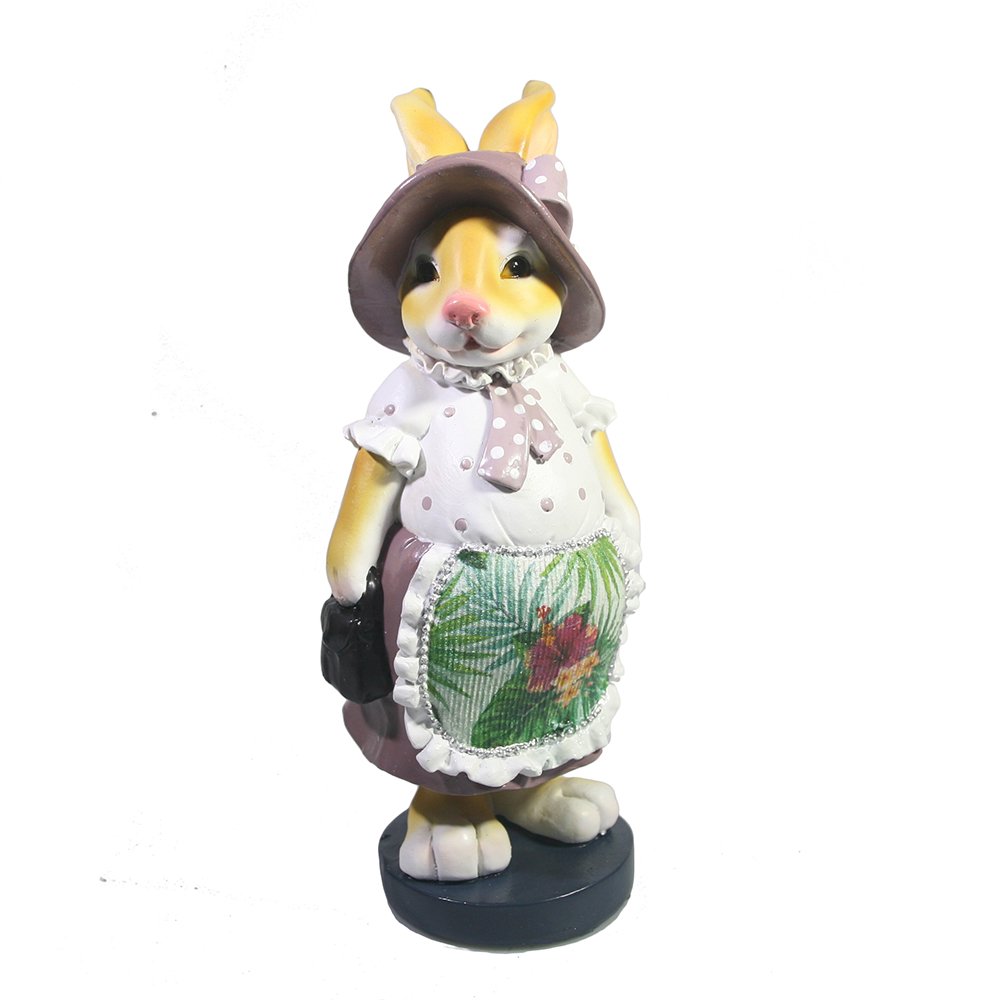 

Фигура декоративная Зайка-бабушка (бежевый), 6х6х20см KSMR-718162/D205