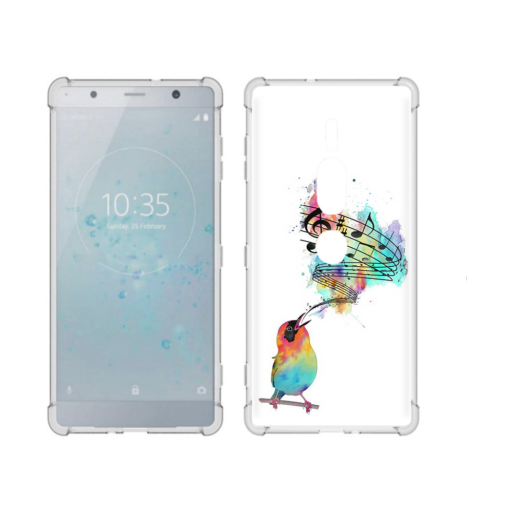 

Чехол MyPads Tocco для Sony Xperia XZ2 Premium певчая птичка, Прозрачный, Tocco