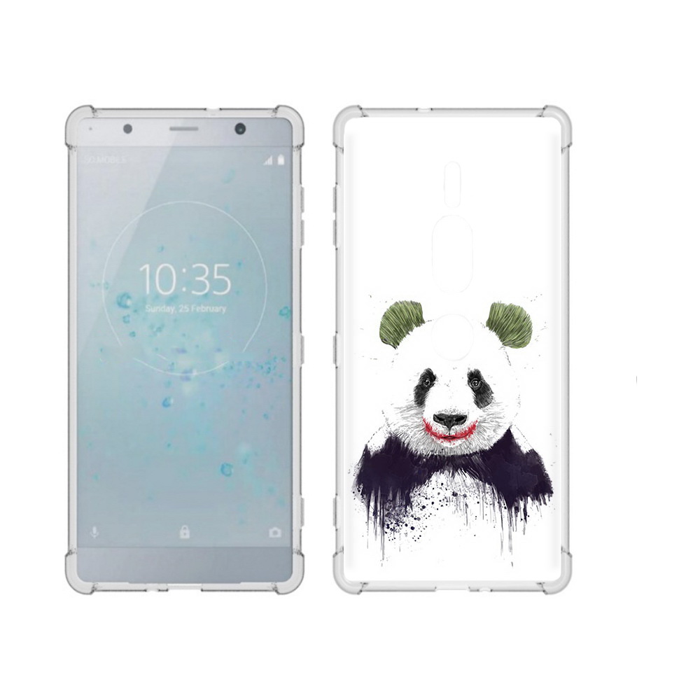 

Чехол MyPads Tocco для Sony Xperia XZ2 Premium панда джокер, Прозрачный, Tocco
