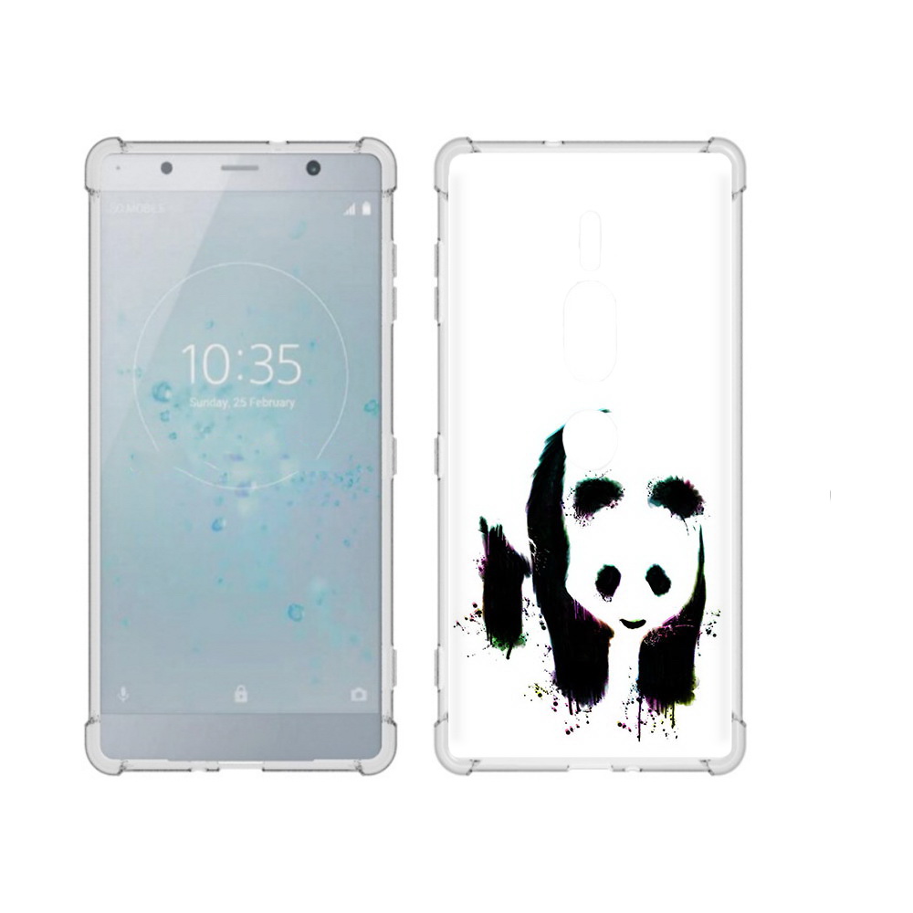 

Чехол MyPads Tocco для Sony Xperia XZ2 Premium панда в акварели, Прозрачный, Tocco