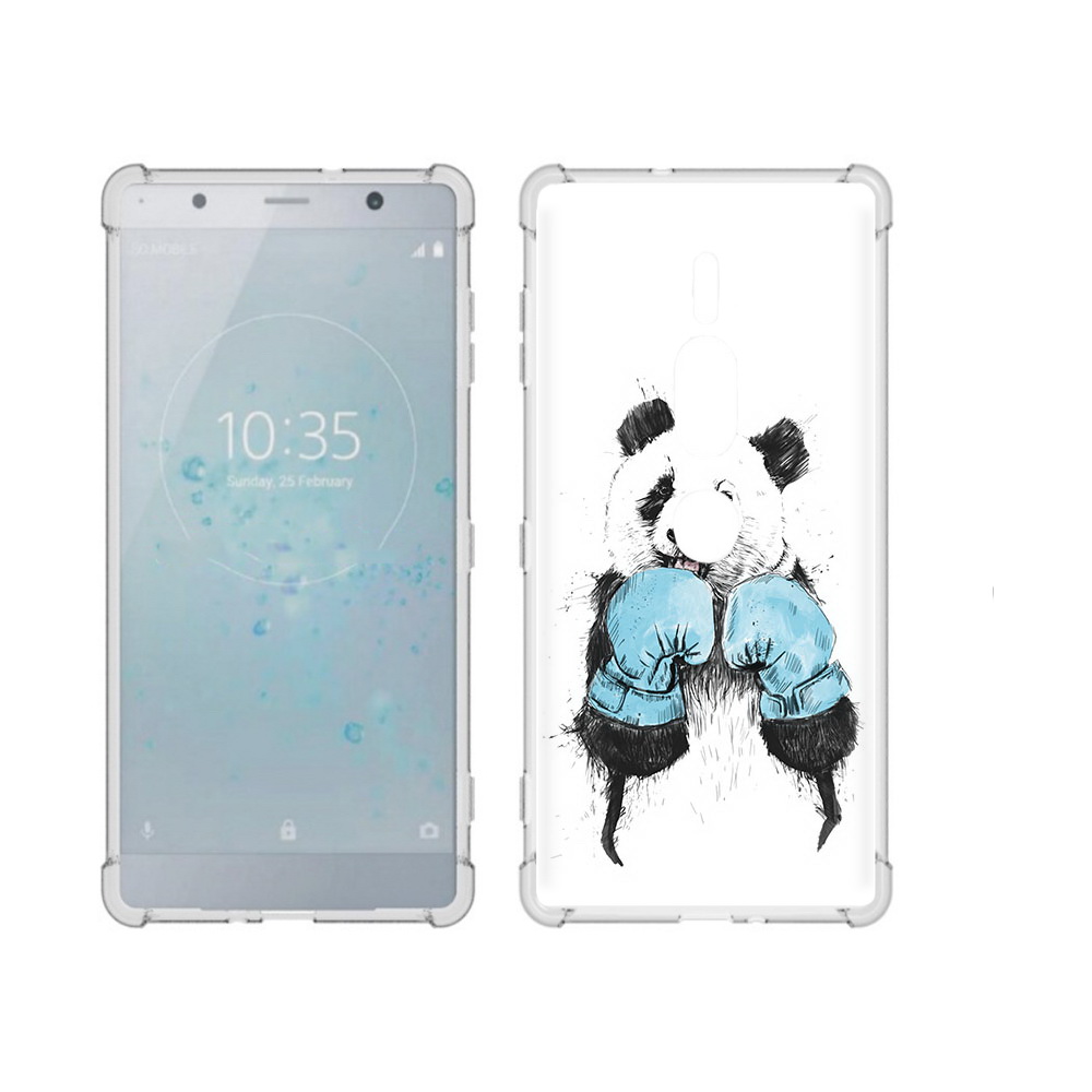 

Чехол MyPads Tocco для Sony Xperia XZ2 Premium панда боксер, Прозрачный, Tocco