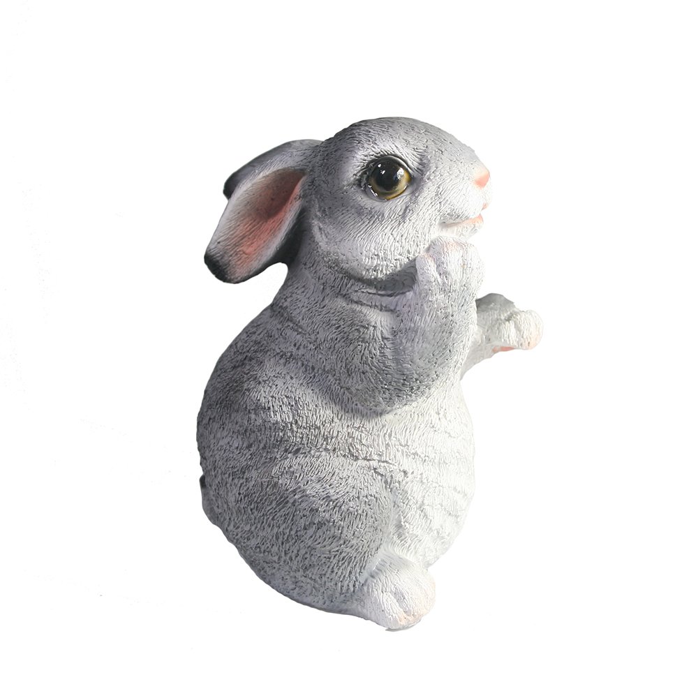 

Фигура декоративная Задумчивый зайка (серый) 10*9*13см KSMR-718267/F850