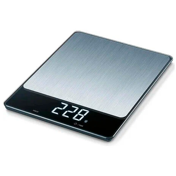 Весы кухонные Beurer KS34 XL серебристый весы кухонные электронные beurer ks22 макс вес 3кг серебристый