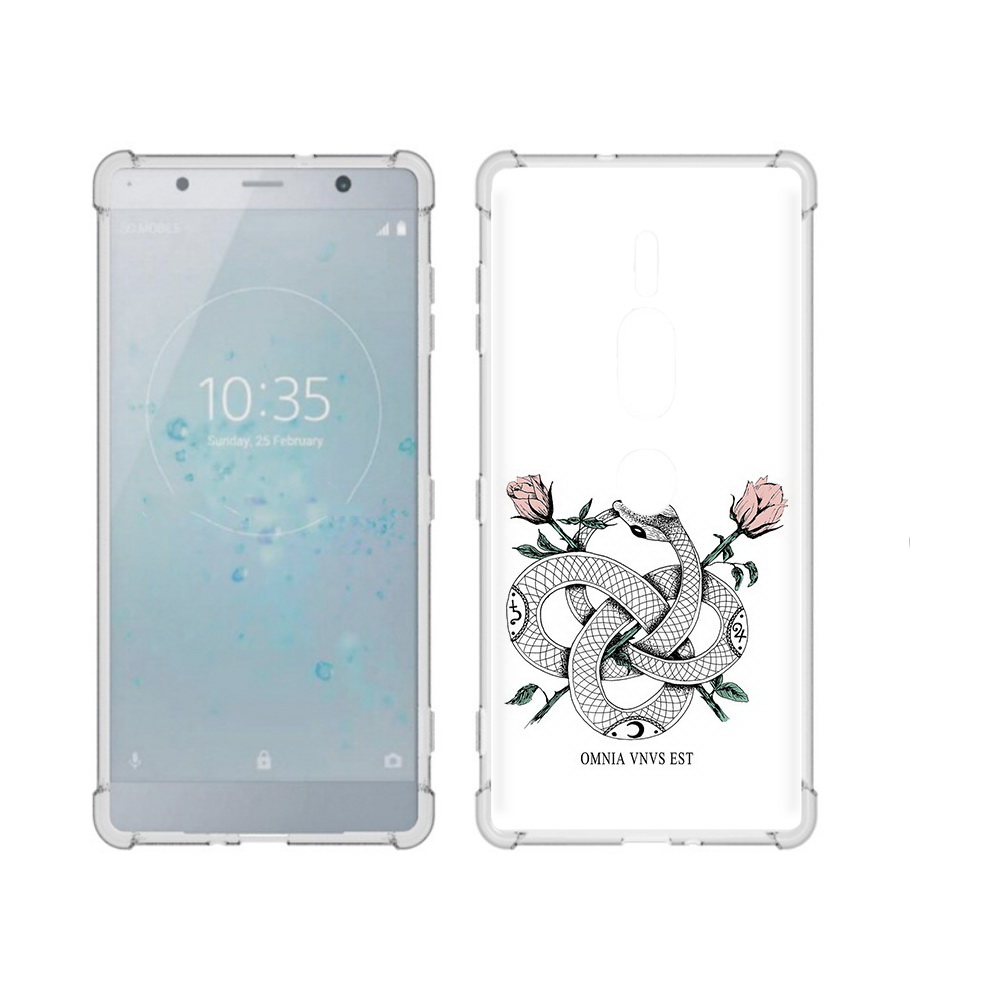 

Чехол MyPads Tocco для Sony Xperia XZ2 Premium нарисованная змея абстракция, Прозрачный, Tocco