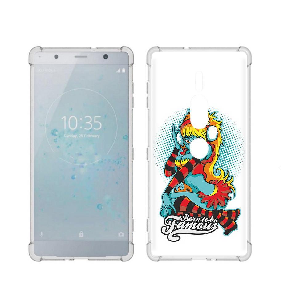 

Чехол MyPads Tocco для Sony Xperia XZ2 Premium нарисованная девушка в наушниках, Прозрачный, Tocco