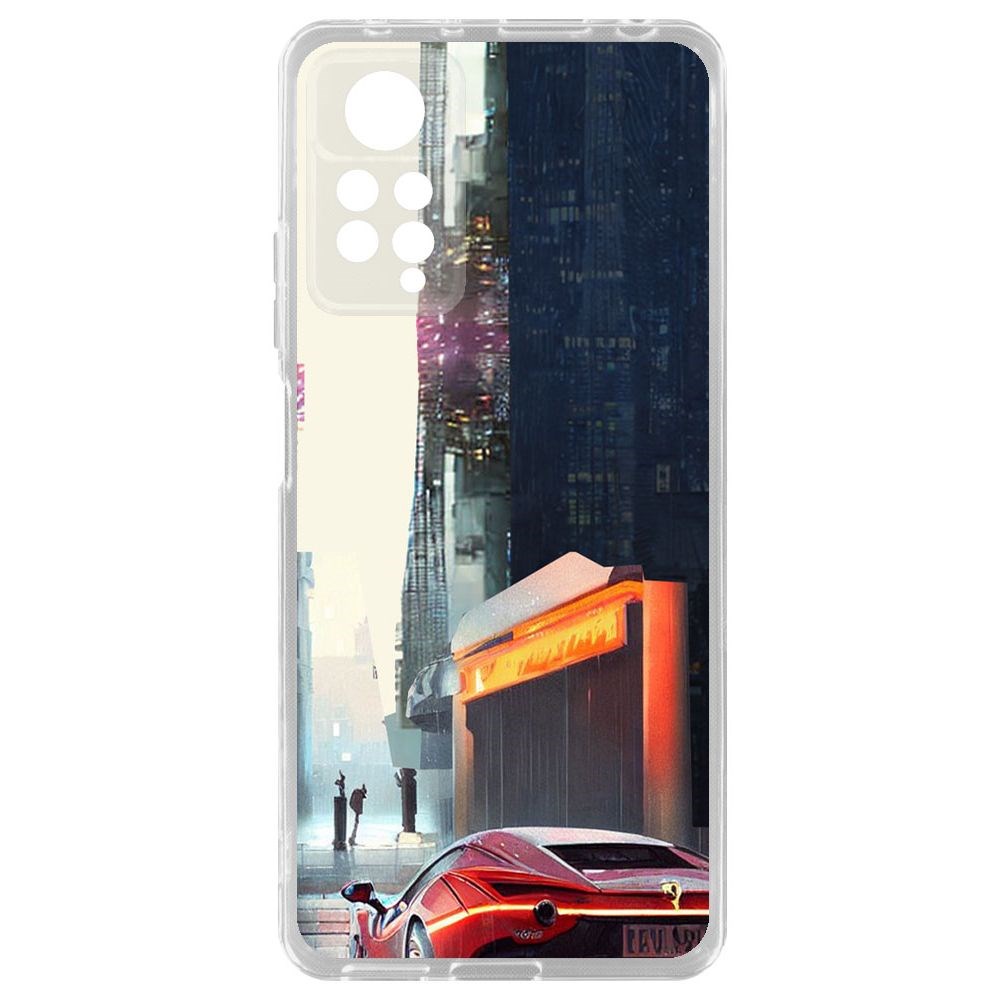 

Чехол-накладка Krutoff Clear Case Сити для Xiaomi Redmi Note 11 Pro, Прозрачный