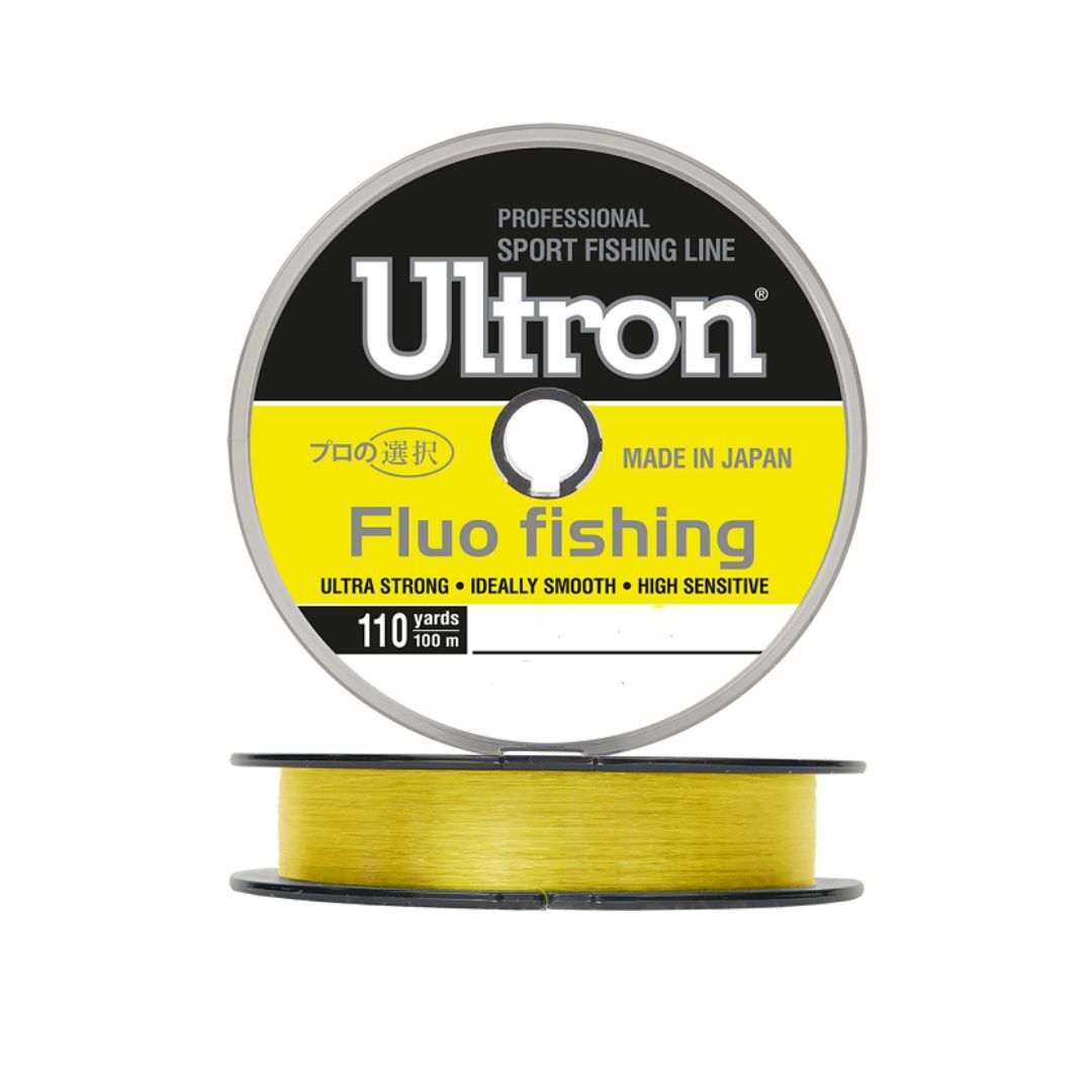 Монофильная леска для рыбалки ULTRON Fluo Fishing (ULTRON / 5 / 0.2 / 5 / 5 / f-yellow (5