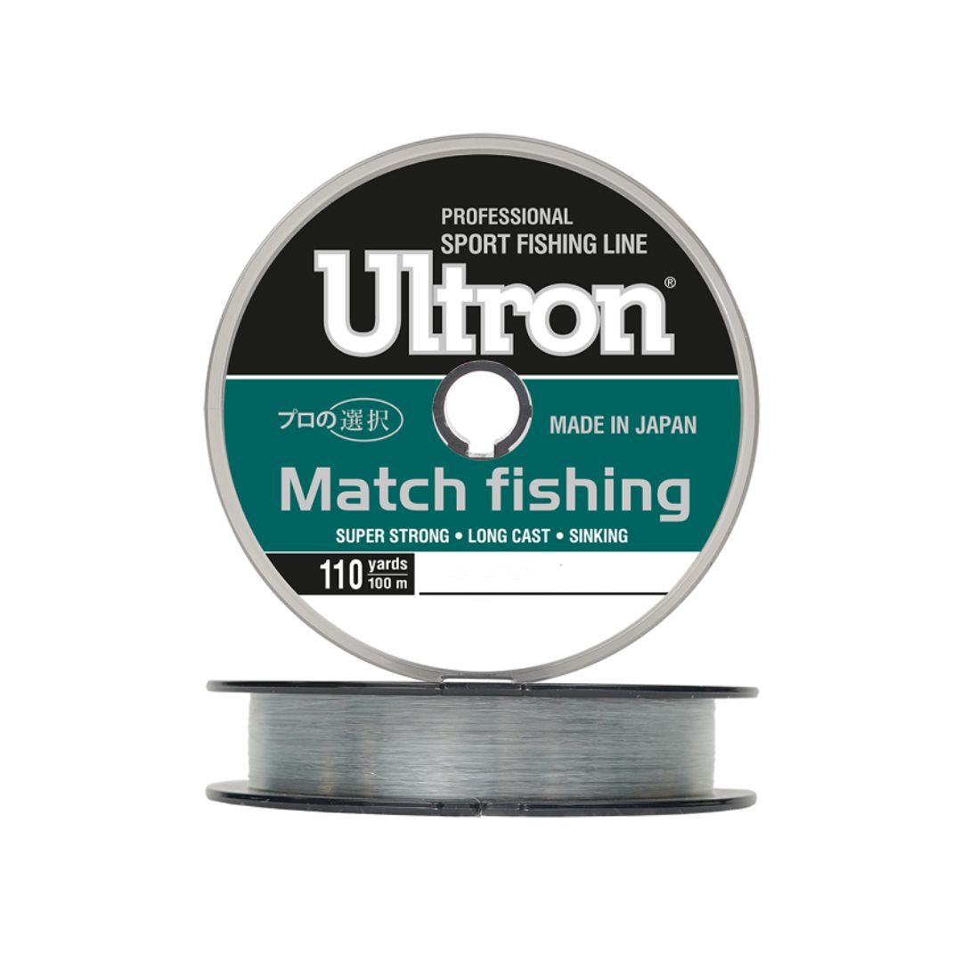 Монофильная леска для рыбалки ULTRON Match Fishing (3 / 0.203 / 5 / 3 / clear (3 штуки) /