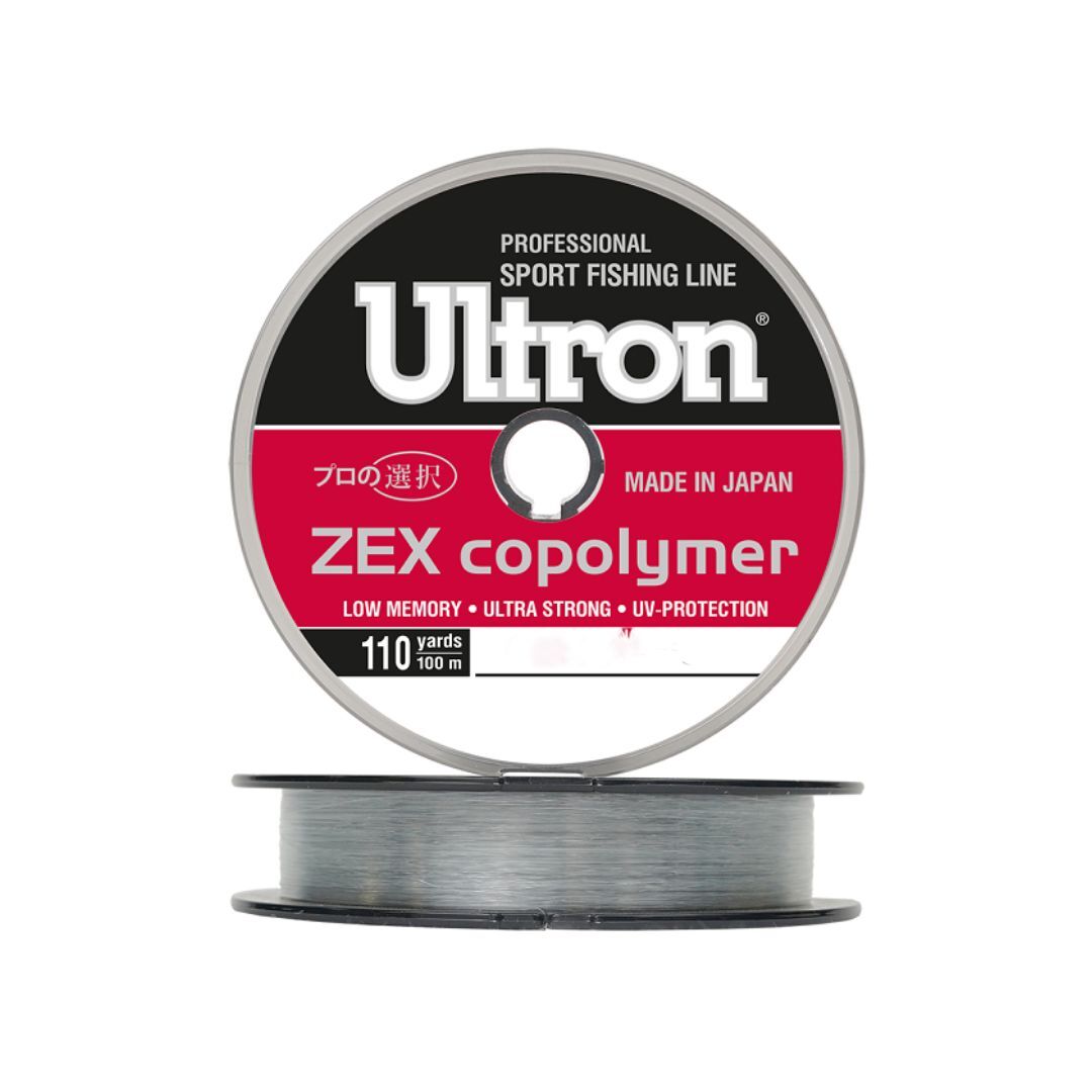 Монофильная леска для рыбалки ULTRON Zex Copolymer (ULTRON / 5 / 0.35 / 15 / 5 / clear (5
