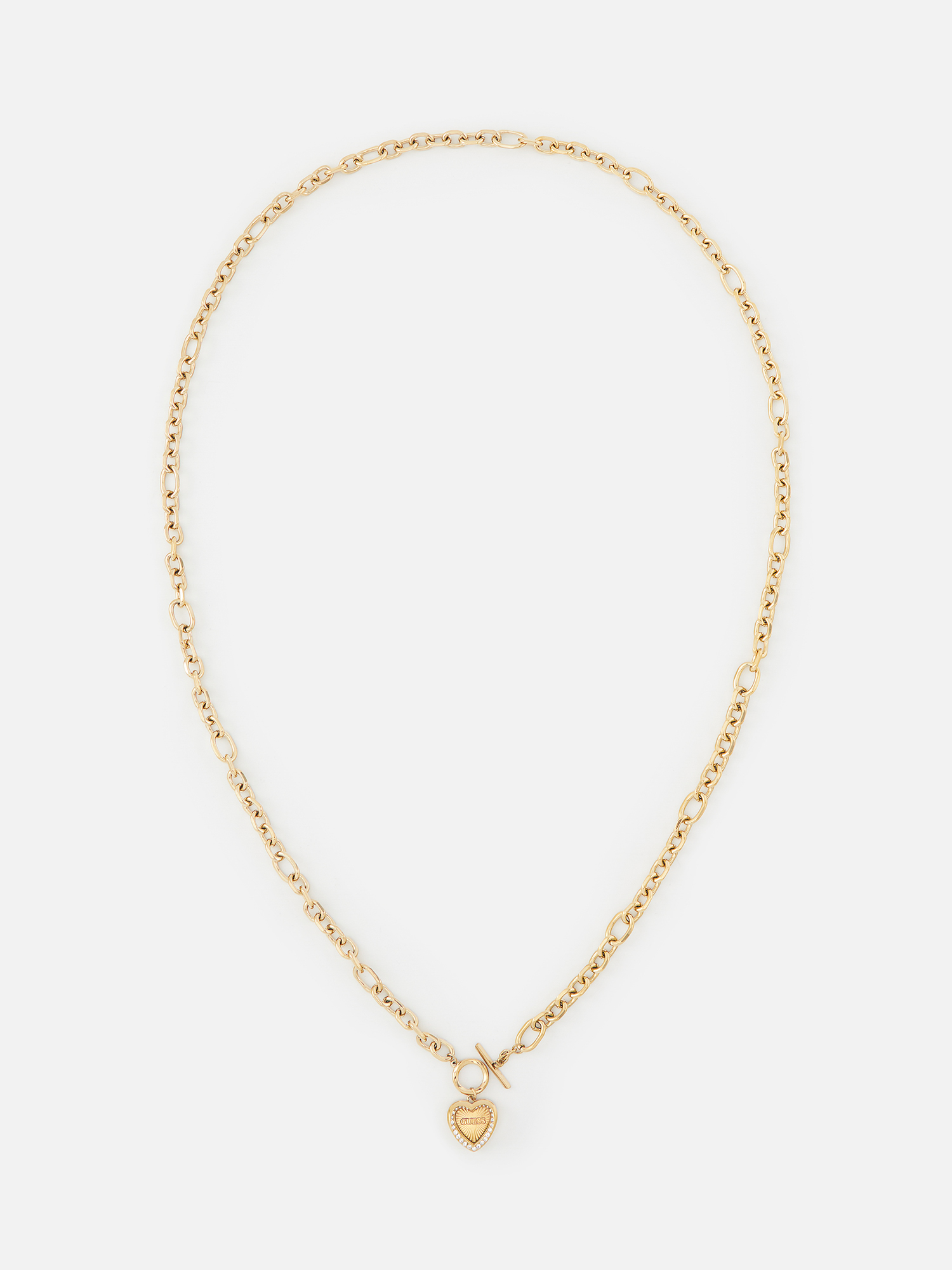 

Колье из стали 40,7 см Guess JUBN04598JWYGT/U, кристалл, JUBN04598JWYGT/U