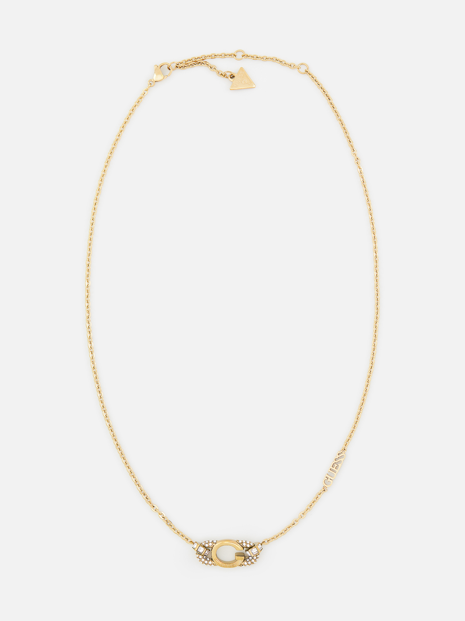 

Колье из стали Guess JUBN04509JWYGT/U, кристалл, JUBN04509JW