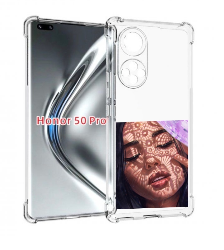 

Чехол бампер MyPads девушка-под-кружевами женский для Huawei Hon, Прозрачный, Tocco
