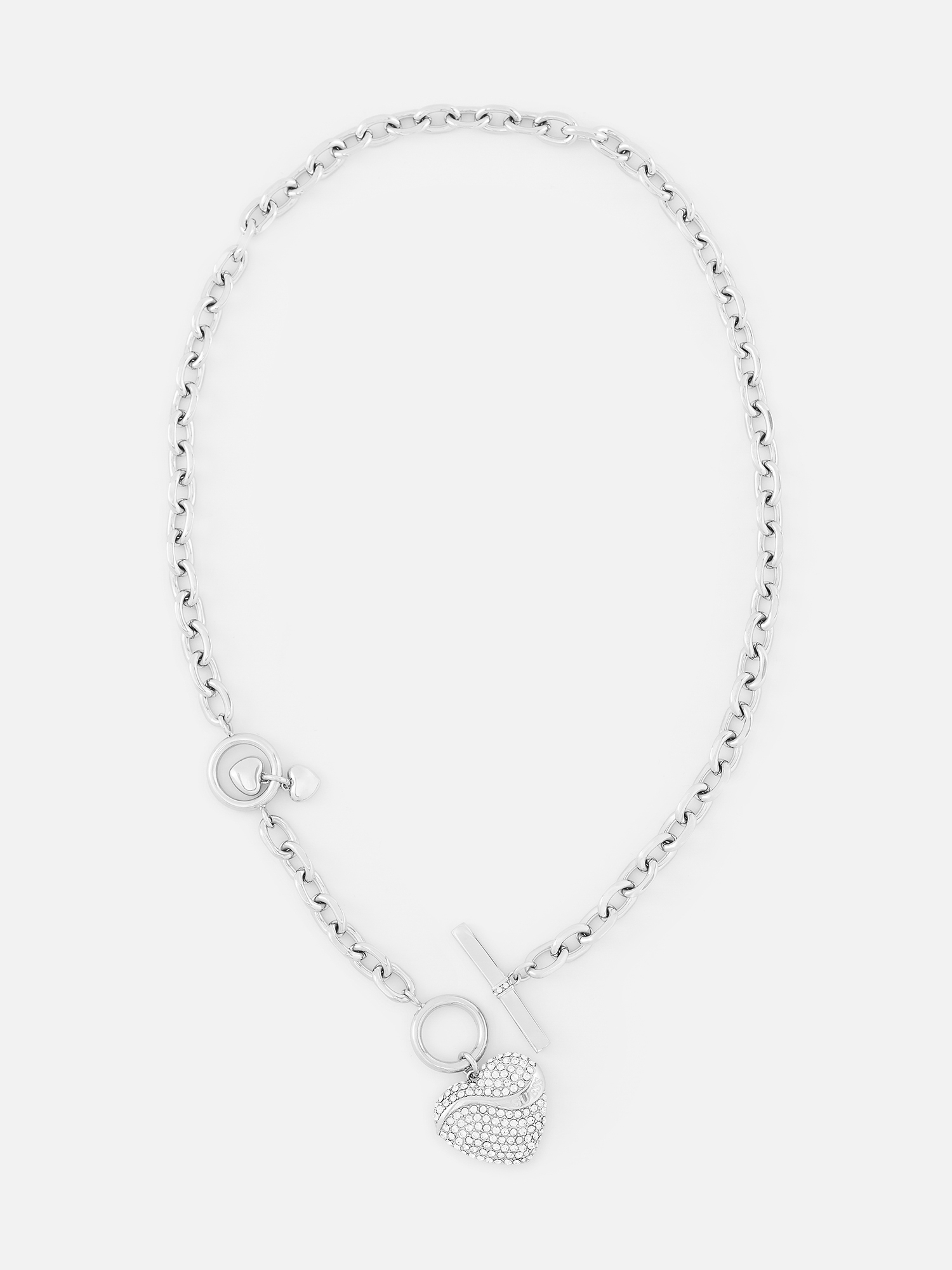 

Колье из стали 45,7 см Guess JUBN04494JWRHT/U, кристалл, JUBN04494JW