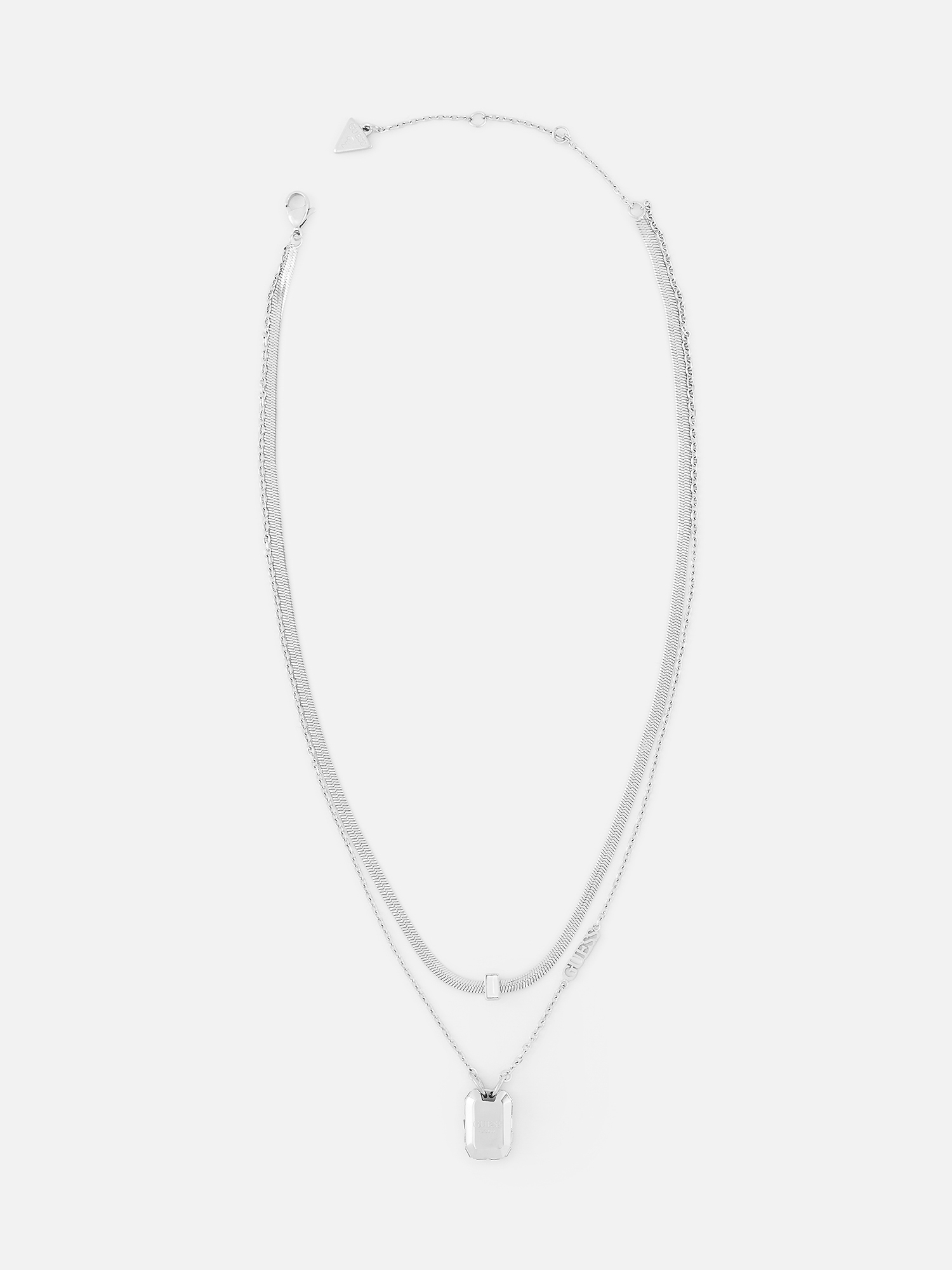 

Колье из стали 38,1 см Guess JUBN04257JWRHT/U, стекло, JUBN04257JW