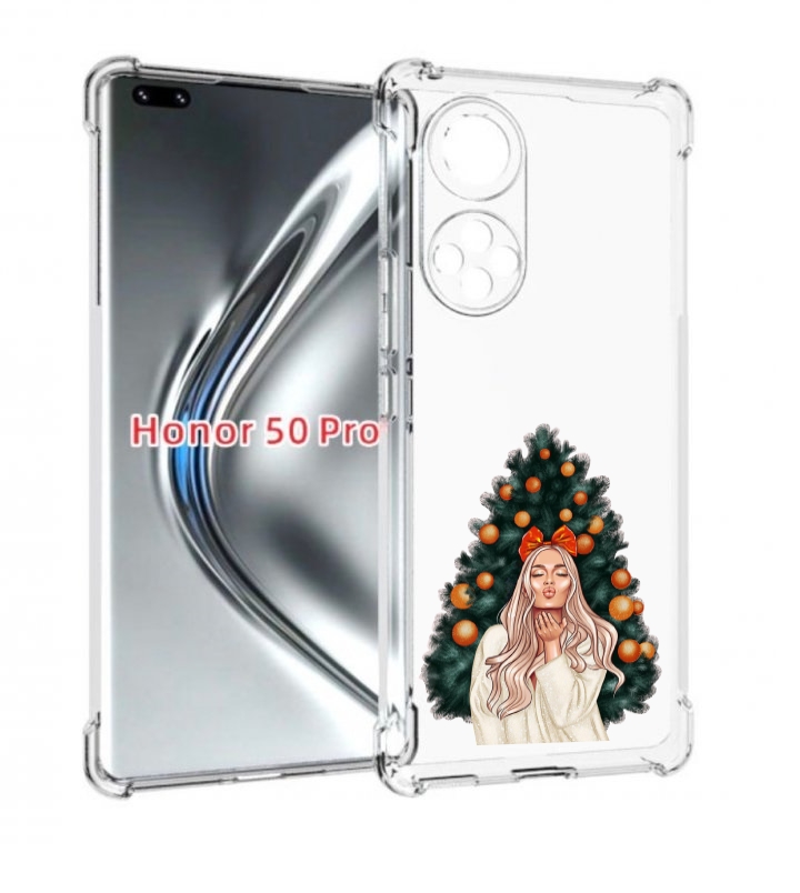 

Чехол бампер MyPads девушка-под-елкой-с-мандаринами женский для, Прозрачный, Tocco