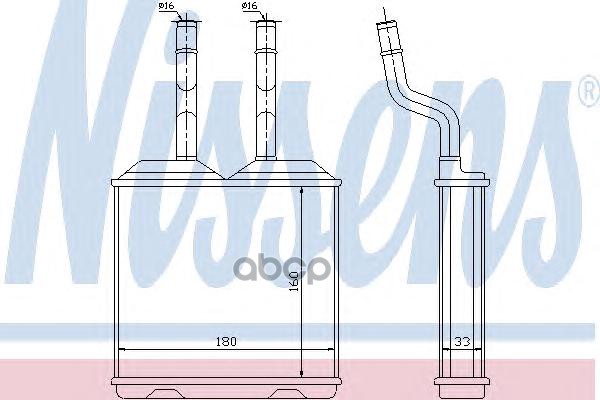 

Радиатор отопителя Nissens 72634, Радиатор отопителя Nissens 72634 Nissens 72634