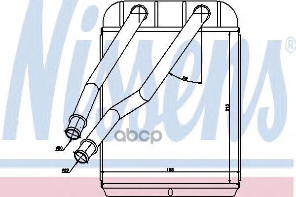 

Радиатор отопителя 215x198x35 Nissens 73975, Радиатор отопителя 215x198x35 Nissens 73975 Nissens 73975