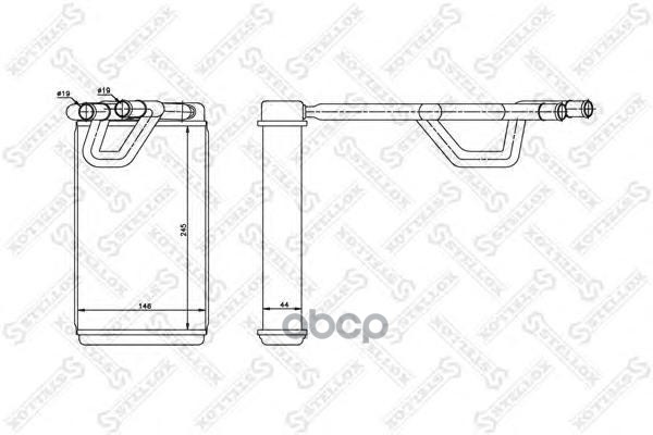 фото 10-35214-sx радиатор печки nissan murano 3.5i 02>/ navara iii/pathfinder iii 2.5dci 04> stellox