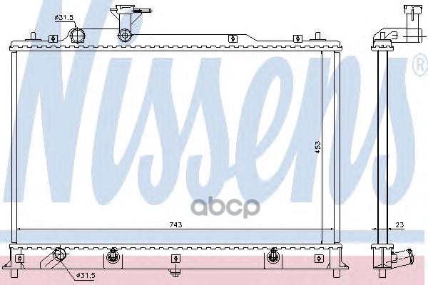 

NS68524 радиатор системы охлаждения АКПП Mazda CX-7 2.3-2.5i 07>