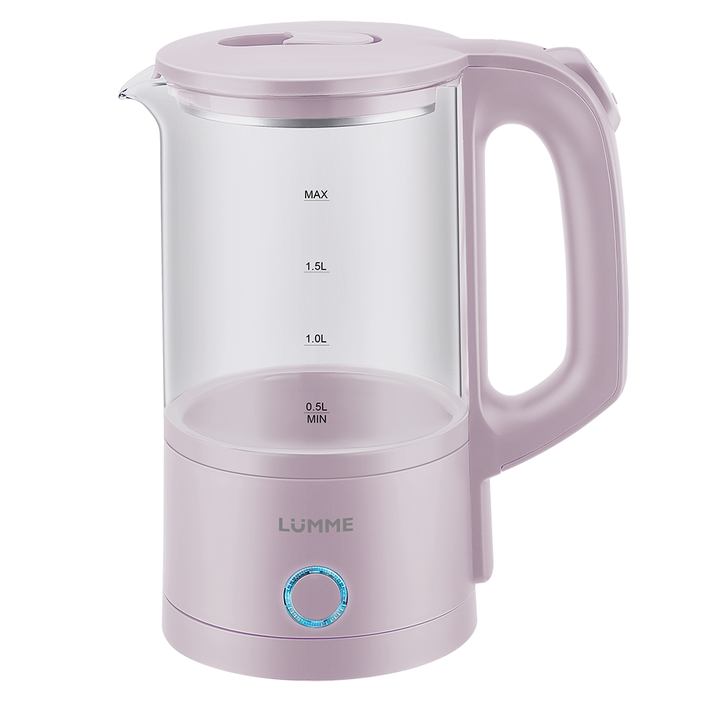 Чайник электрический LUMME LU-4105 1.8 л розовый бокал стеклянный для вина magistro иллюзия 550 мл 10×24 см розовый