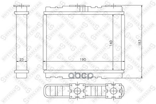 фото 10-35094-sx радиатор печки nissan primera 1.6-2.0i/td 90-01 stellox