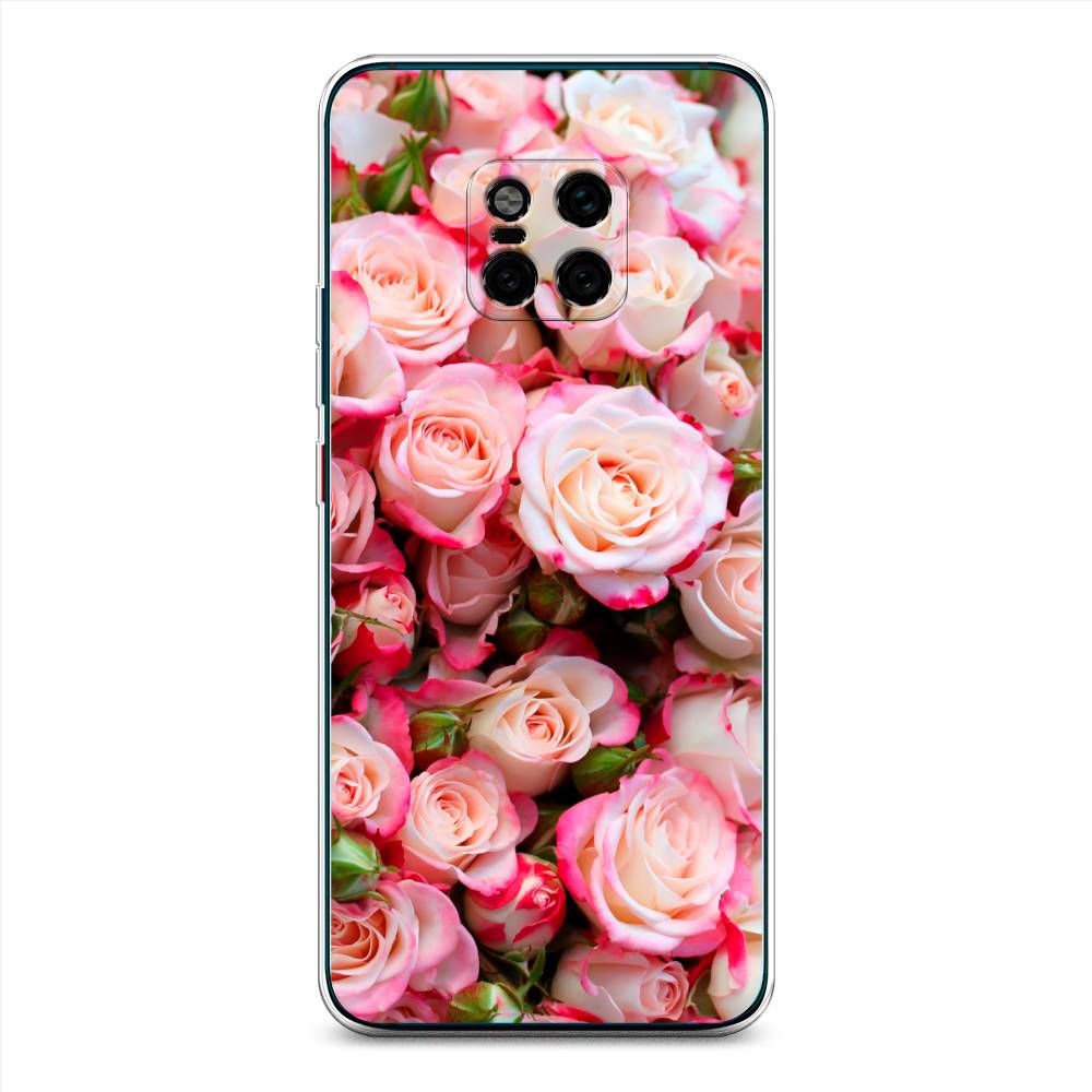 

Чехол на Huawei Mate 20 Pro "Много роз", Розовый, 67050-2
