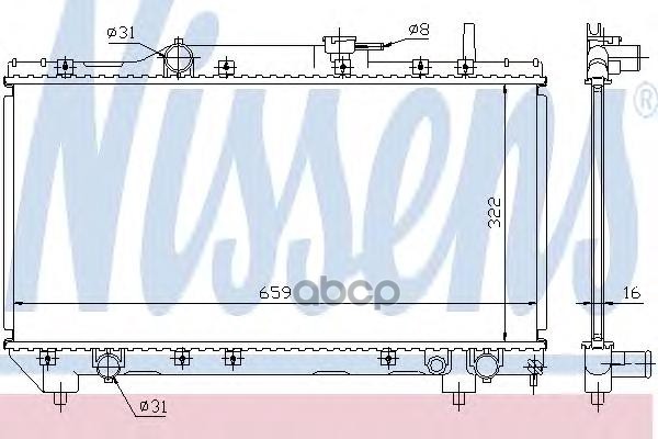 

NS64838A радиатор системы охлаждения Toyota Carina 1.6i/1.8i 16V 92>