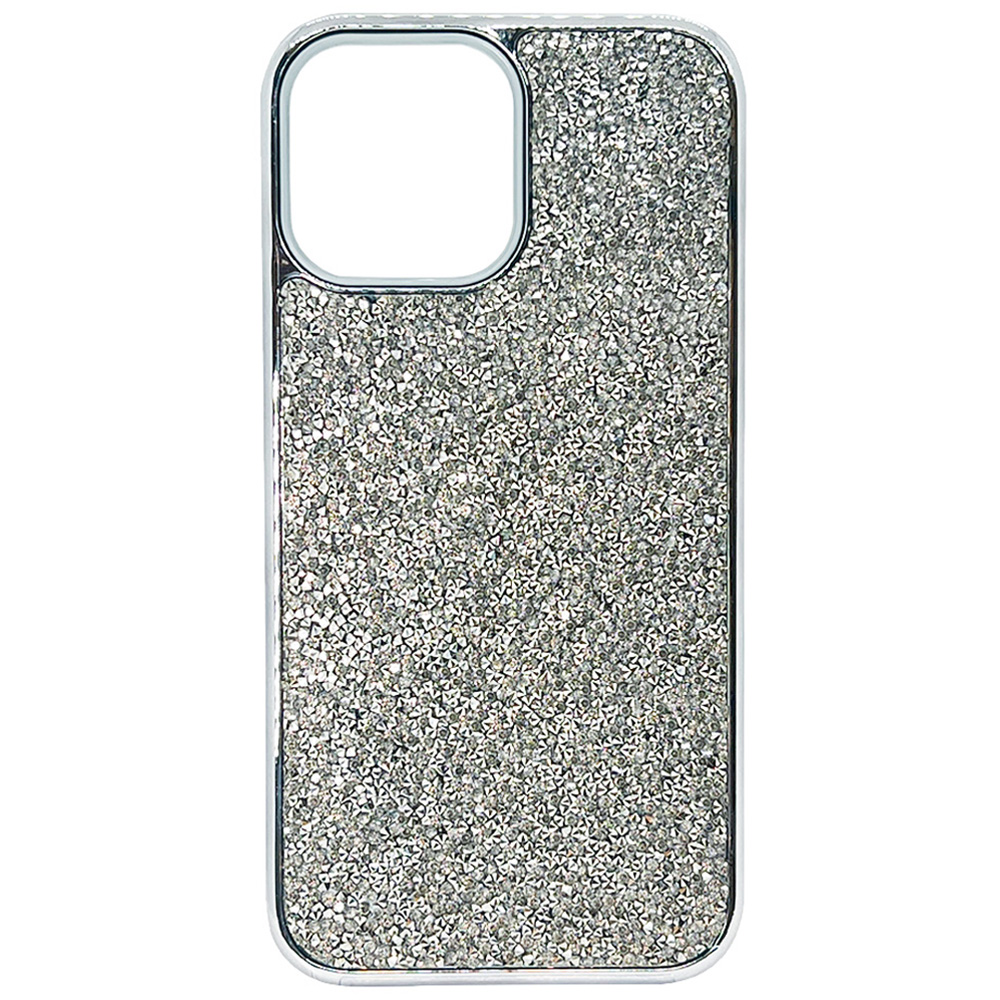 

Чехол iGrape с кристаллами для iPhone 13 Pro, Серебряный, Чехол