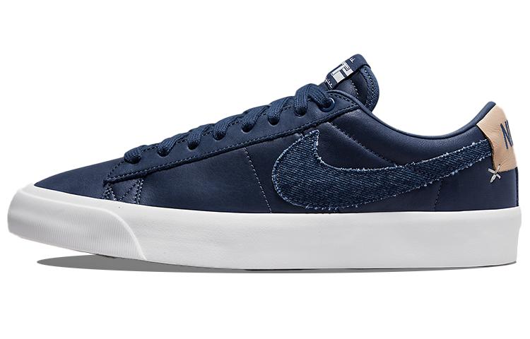 

Кеды унисекс Nike Blazer Low Zoom Pro GT PRM синие 38 EU, Синий, Blazer Low Zoom Pro GT PRM