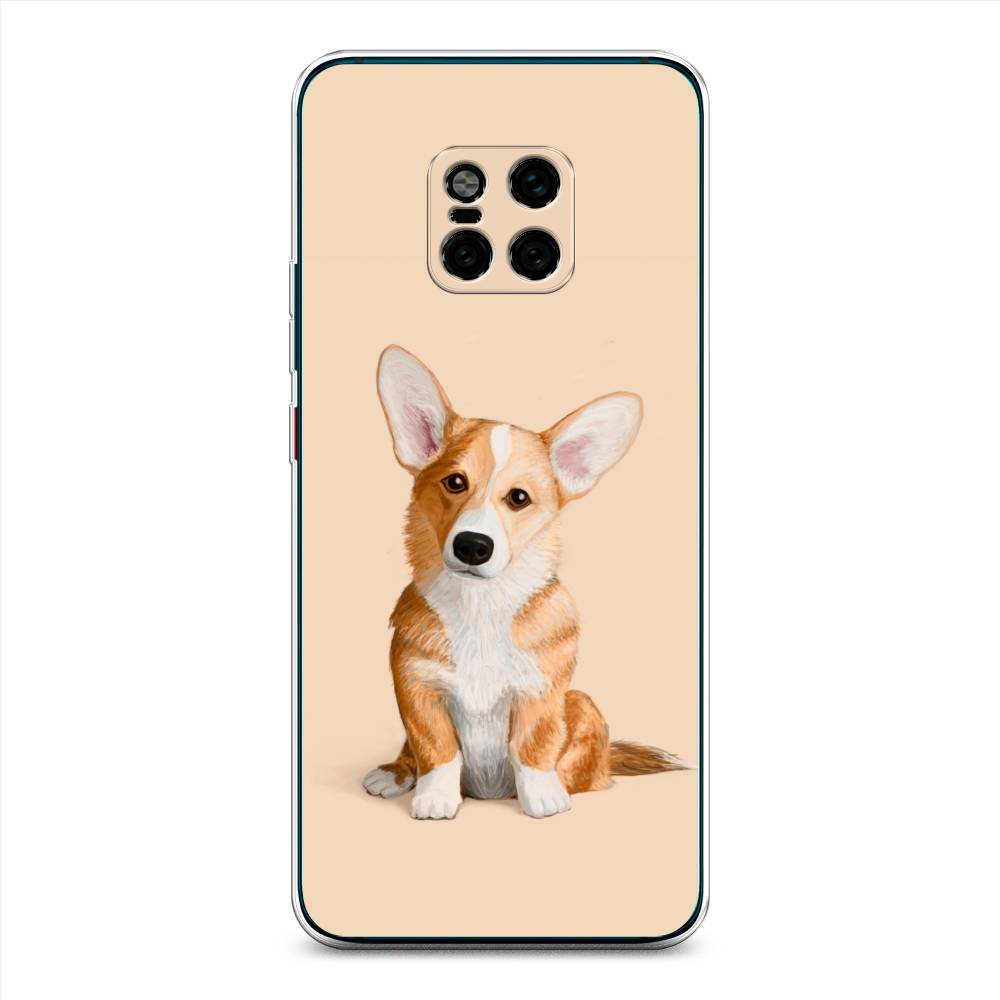 

Чехол на Huawei Mate 20 Pro "Грустный Корги", Коричневый;бежевый, 67050-1