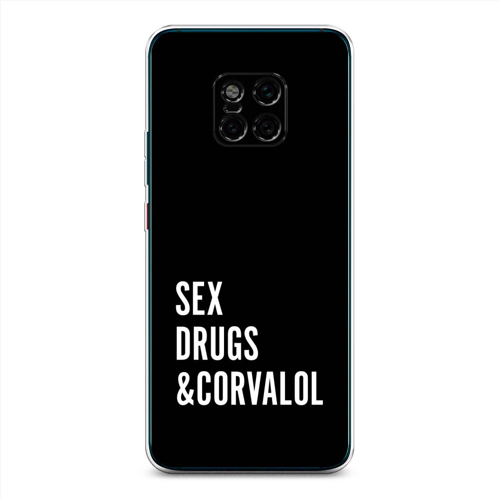 

Чехол на Huawei Mate 20 Pro "Corvalol", Черный;серый;белый, 67050-6