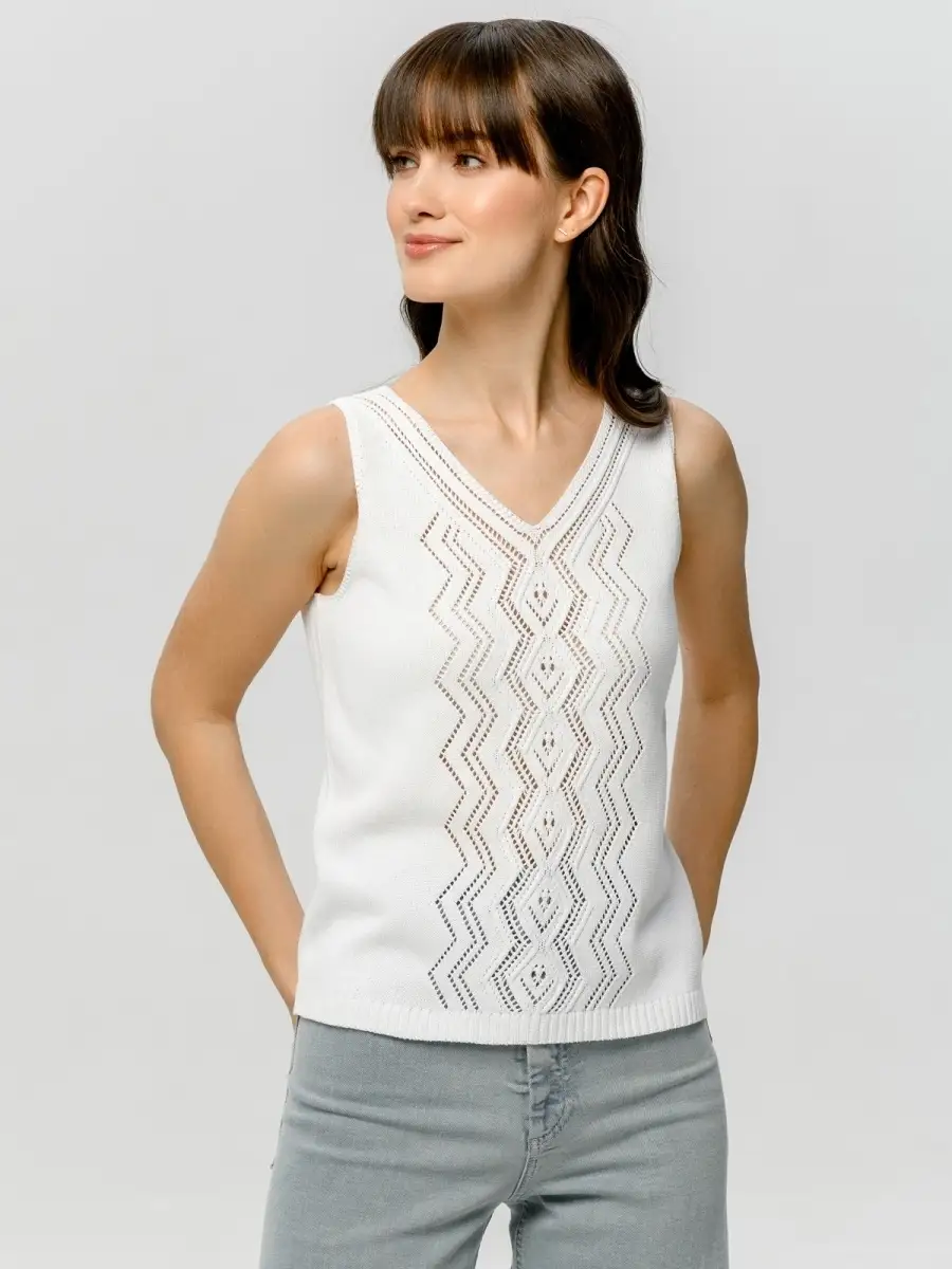 

Топ женский SCANDICA C900TO белый 52 RU, C900TO