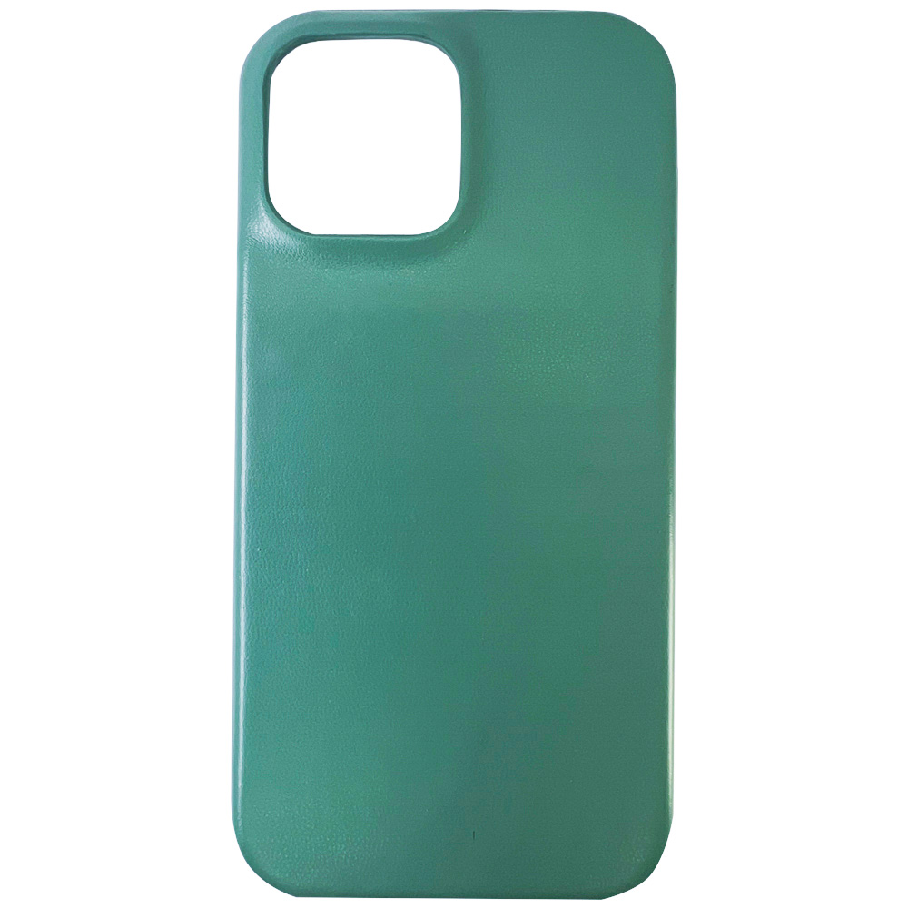 фото Гладкий кожаный чехол igrape для iphone 13 pro max, зеленый