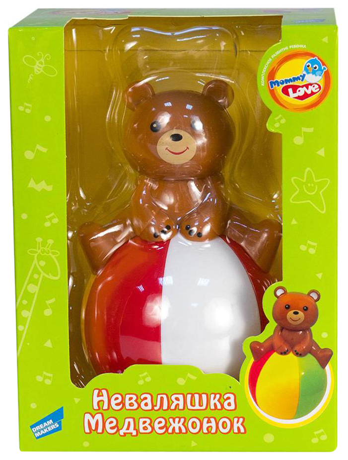 фото Игрушка-неваляшка mommy love медвежонок