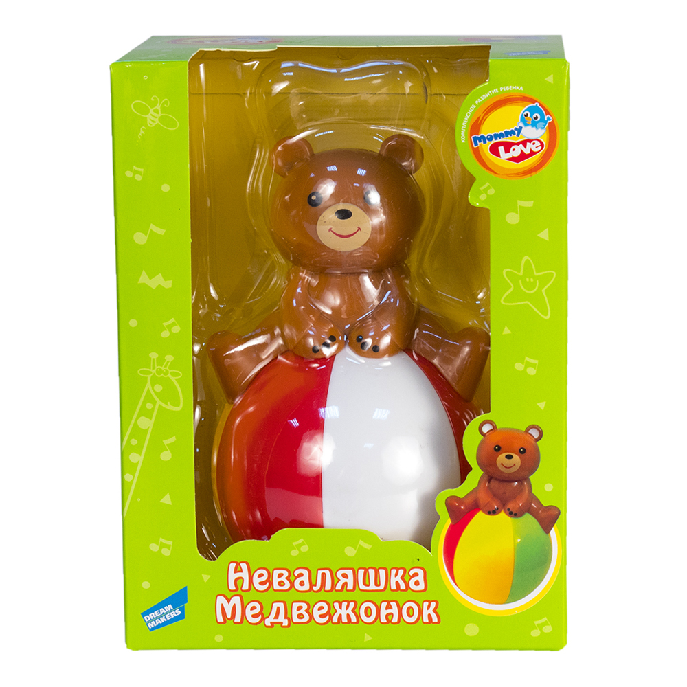 фото Игрушка-неваляшка mommy love медвежонок