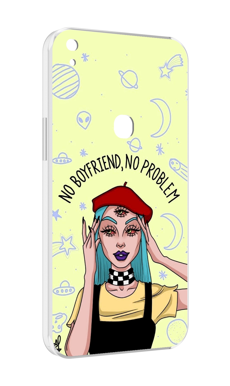 

Чехол MyPads нет-проблем-нет-мужчин женский для Alcatel SHINE LITE 5080X 5.0, Прозрачный, Tocco