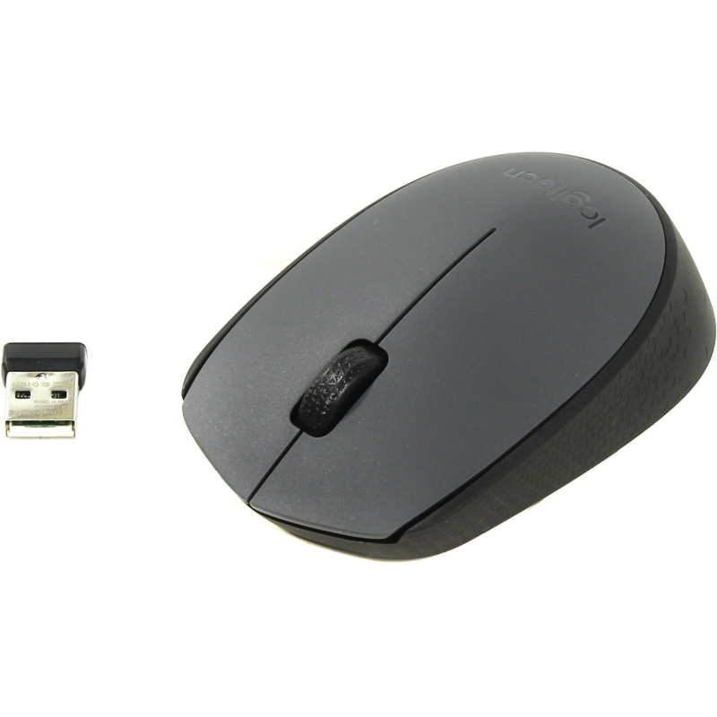 Мышь компьютерная Logitech беспроводная M170, Gray [910-004646