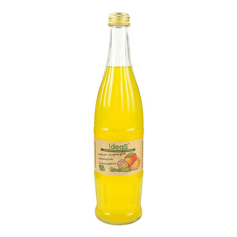 Газированный напиток !Deas манго-маракуйя-апельсин-лемонграсс 0,5 л