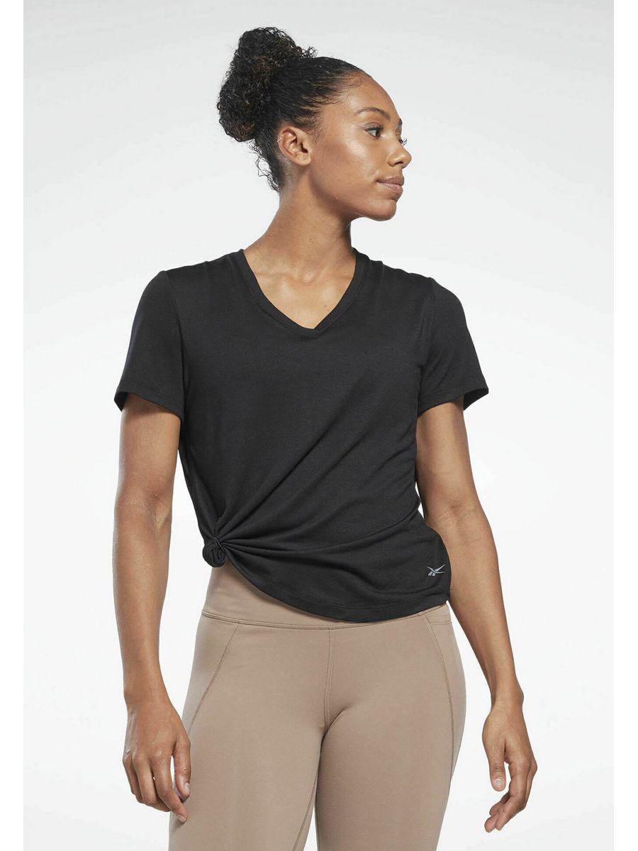 

Футболка женская Reebok RE541D1R5 черная 2XS, Черный, RE541D1R5