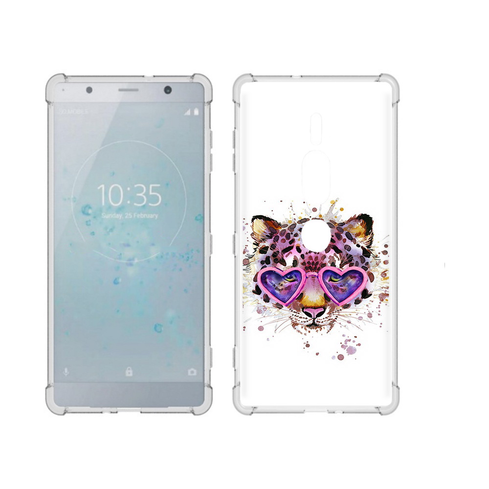 

Чехол MyPads Tocco для Sony Xperia XZ2 Premium модный леопард, Прозрачный, Tocco