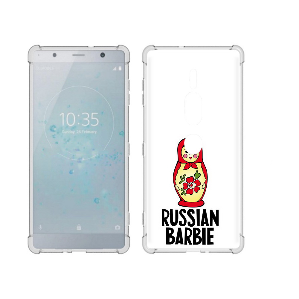

Чехол MyPads Tocco для Sony Xperia XZ2 Premium матрешка, Прозрачный, Tocco