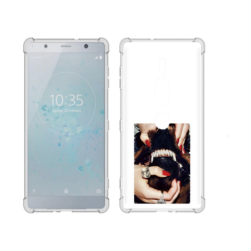 

Чехол MyPads Tocco для Sony Xperia XZ2 Premium маникюр, Прозрачный, Tocco