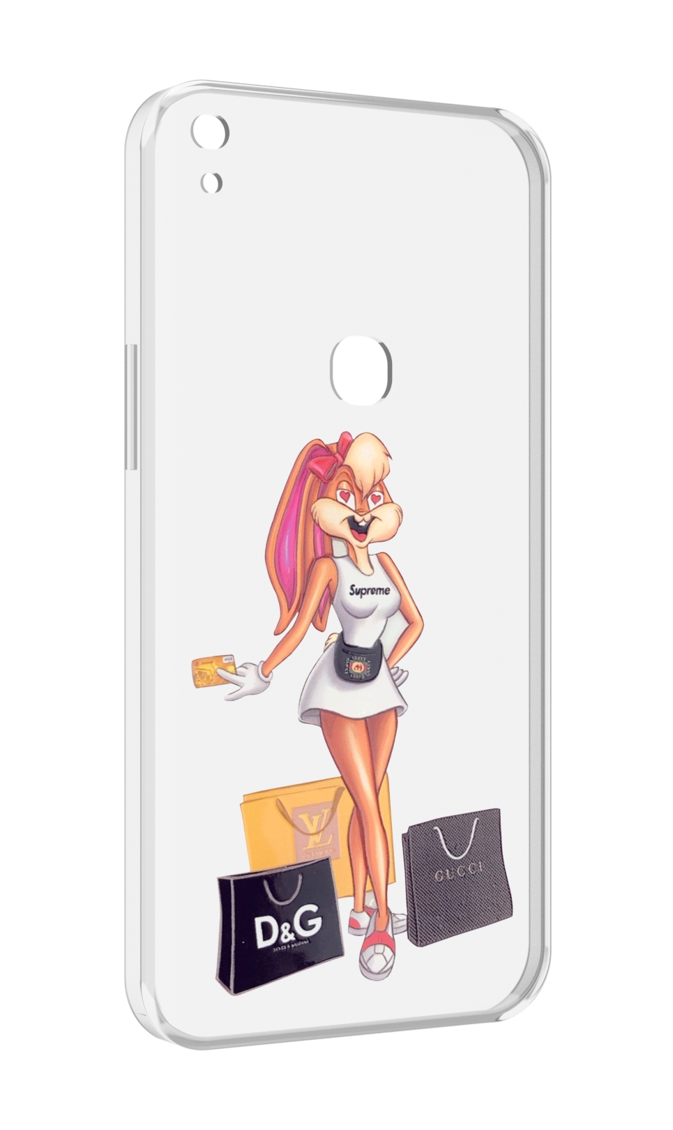 

Чехол MyPads модница-зайка женский для Alcatel SHINE LITE 5080X 5.0, Прозрачный, Tocco