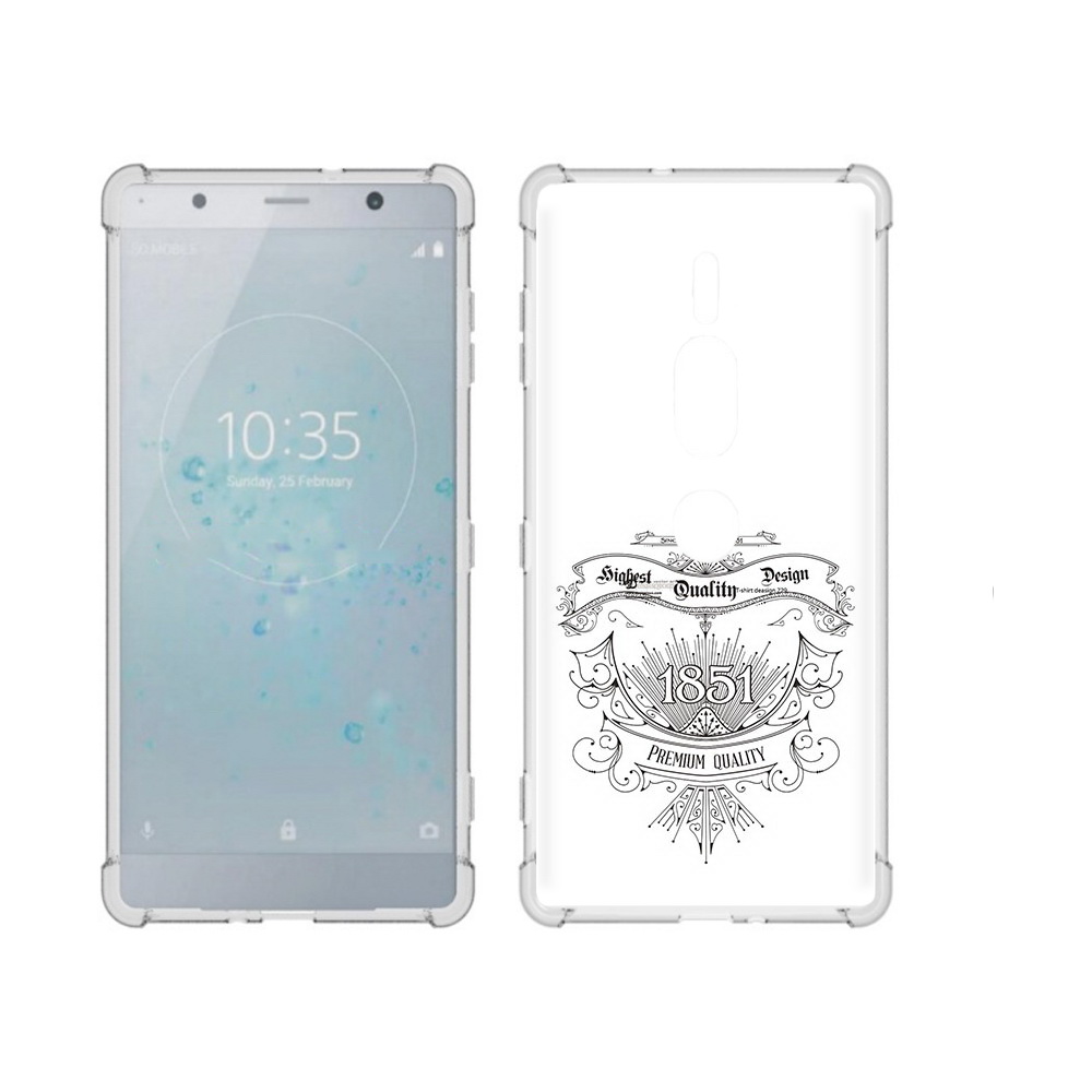 

Чехол MyPads Tocco для Sony Xperia XZ2 Premium логотип 1851 год, Прозрачный, Tocco