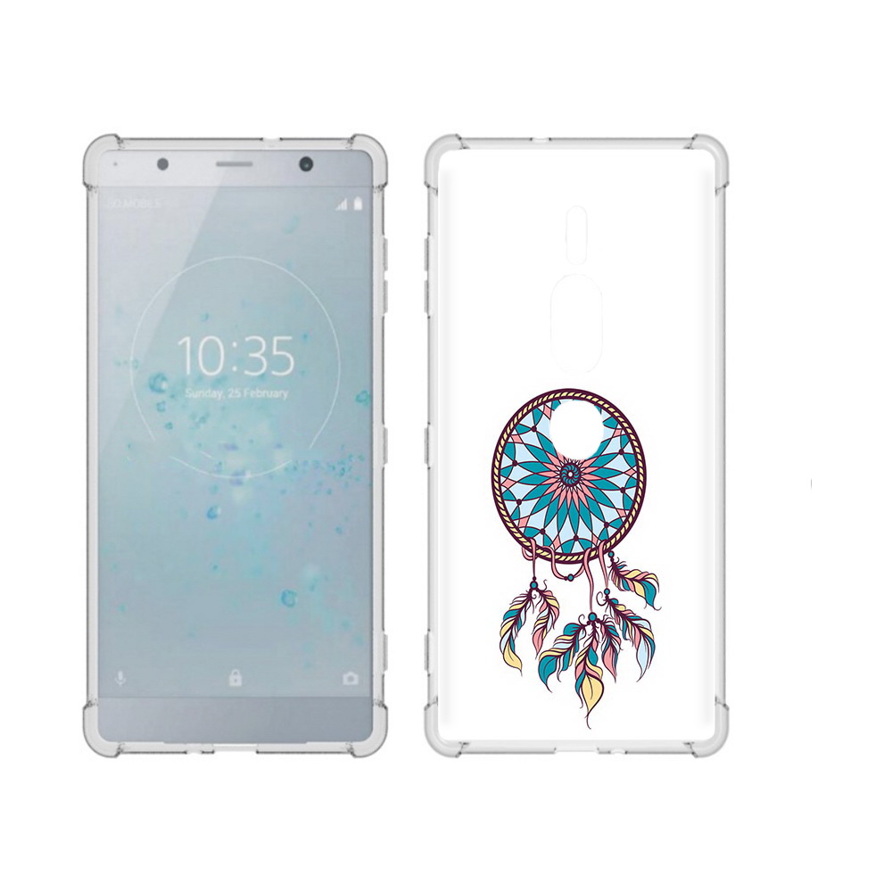 

Чехол MyPads Tocco для Sony Xperia XZ2 Premium ловец снов синий, Прозрачный, Tocco