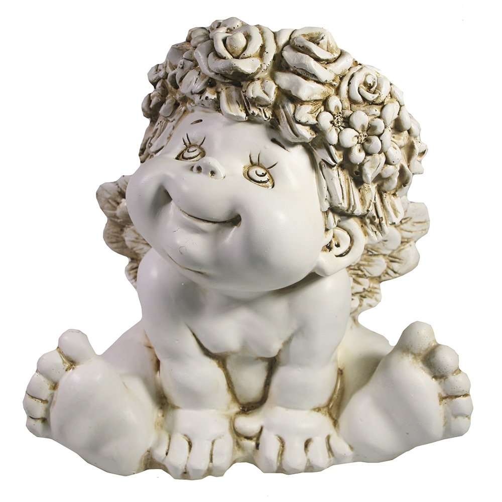 

Фигура декоративная Ангел сидит (цвет антик), 24,5*18.5*25см KSMR-713600/A082, Белый;золотистый