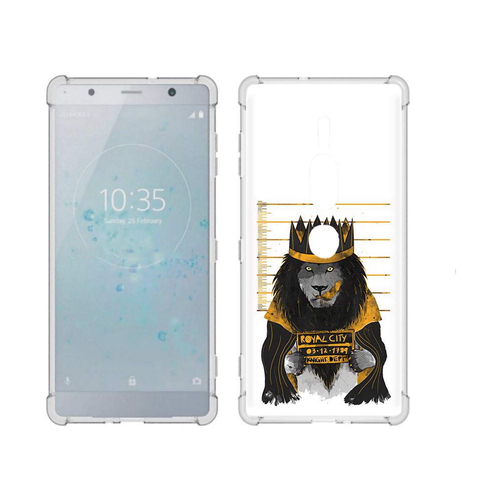 

Чехол MyPads Tocco для Sony Xperia XZ2 Premium лев в законе, Прозрачный, Tocco