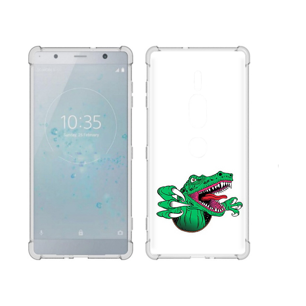 

Чехол MyPads Tocco для Sony Xperia XZ2 Premium крокодил, Прозрачный, Tocco